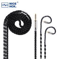 NiceHCK BlackCat Ultra 8 Strands Zinc Copper Alloy Oil Soaked Upgrade Cable 3.5/2.5/4.4mm MMCX/2Pin for Cadenza CHUII HEXA Kima