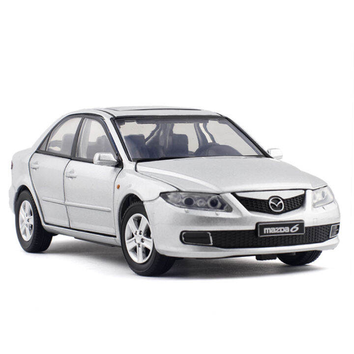 HOT ○ 1:32 2008 Mazda 6 Alloy Car Model Steering Shock Absorber Six-door  Lighting Model Car Toy Car 