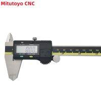 Mitutoyo เครื่องวัดเส้นผ่าศูนย์กลางไม้บรรทัดเลื่อนจอ LCD ดิจิตอล CNC 6in 150มม. 500-196-30ความแม่นยำ0.01เครื่องชั่งน้ำหนักพกพาสแตนเลสไม้บรรทัดวัดมุม