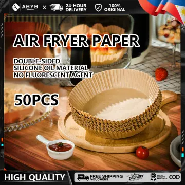 50Pcs Air Fryer Disposable Paper Liner, Dutch Oven Liners, Non