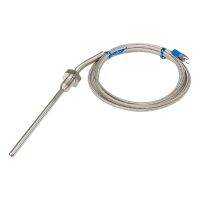 Hot Selling FTARP09 PT100 Type 2M Metal Braided Cable 100Mm Probe Head RTD Temperature Sensor