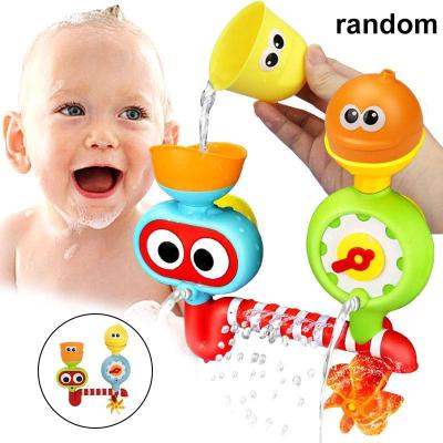 High Quality Durable Baby Bathroom Spraying Turning Shower Toy Bath Paddle Toy for Baby Children