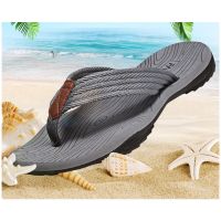 HOT★Men Flip Flops Summer Korean Man Slipper Beach Sandals Durable Webbing Slipper Comfortable Men Casual Shoe Flip-flops X0103