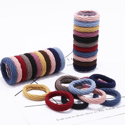 [COD] elastic hair adult seamless ring black rubber band thickened head Korean version of female headwear wholesale