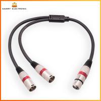 XLR ตัวเมีย-สายไมค์ลดเสียงรบกวน XLR ตัวเมียเป็นอุปกรณ์สายเคเบิลตัวผู้ XLR คู่สำหรับลำโพงไมโครโฟนเครื่องขยายเสียง