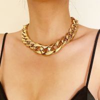 【YP】 Cross-border European and punk style necklace peripheral exaggerated simple acrylic chain female