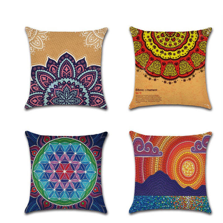 4pcs-per-set-mandala-flowers-leaves-rinted-cotton-linen-throw-pillow-covers-45x45cm-18x18inch-pillow-case-decorative-cushion-cover-for-sofa-home-indoor-or-outdoor