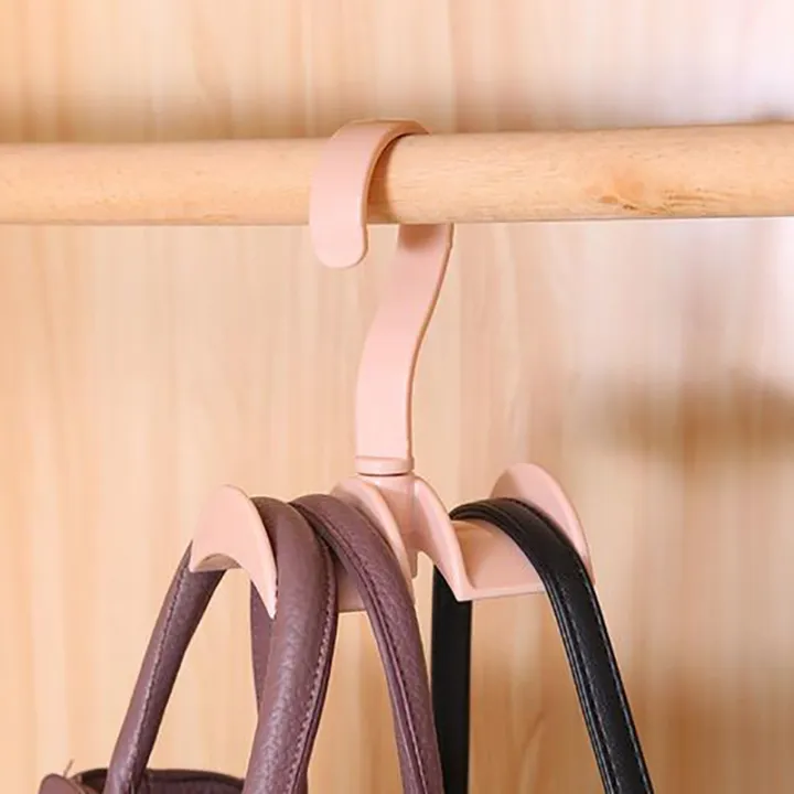 closet-space-saver-hanging-bag-storage-solution-versatile-clothes-hanger-wardrobe-bag-rack-necktie-shelf-organizer-hanger-plastic-closet