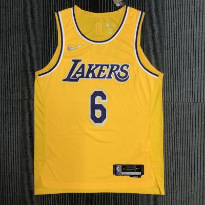 เสื้อยืด ลาย NBA Los Angeles Lakers LeBron James Gold 2021/22 Swingman T-Jersey-ion Edition