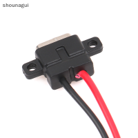 shounagui Typec 2Pin Waterproof FEMALE USB C SOCKET Port พร้อมสกรู FAST CHARGE interface USB Connector พร้อม CABLE H11.5mm