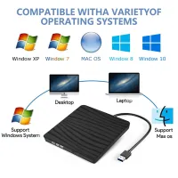 USB 3.0และ Type-C ตู้มือถือภายนอกชุดที่เก็บของออปติคอลไดรฟ์ SATA DVD/CD-ROM สำหรับแล็ปท็อปและโน้ตบุ๊คกรณีที่ไม่มีออปติคัลไดรฟ์