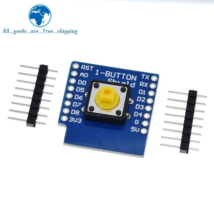 1Pcs 1-Button Shield สำหรับ WeMos D1 Mini Button
