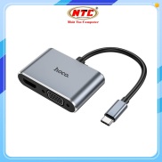 Bộ chuyển đổi Hoco HB30 Eco Type-C sang HDMI + VGA + USB3.0 + PD 100W