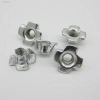 ◕ 10pcs M3 M4 M5 M6 M8 M10 M12 Zinc Plated Four Claws Nut Speaker Nut T-nut Blind Pronged Tee Nut for Furniture