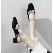 DÉP SANDANL BỊT MŨI ĐÍNH NƠ NGỌC LÊN CHÂN SANG CHẢNH