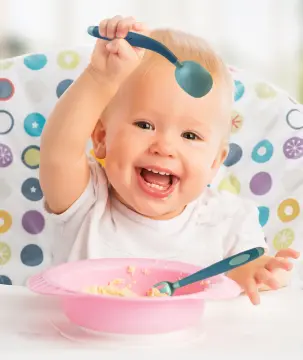 Spoon Baby Fork Feeding Tableware Set Toddler Bendable Eating Learning Infant