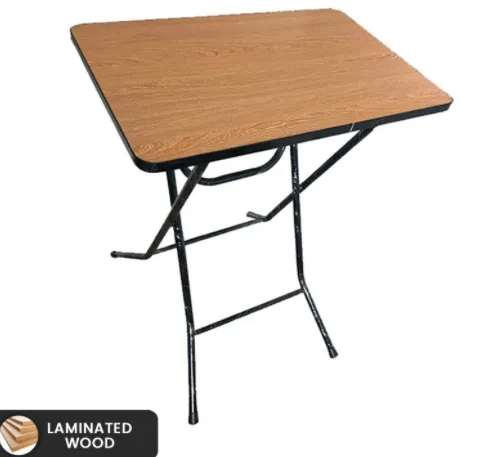 Weext Steel Leg Square Folding Table 60, 40 X 60 Table Top