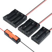 10pcs Plastic 18650 Battery Storage Box Case 1 2 3 4 Slot Way DIY Batteries Holder Container With Wire Lead For 18650 Battery