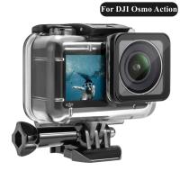 เคสปลอกหุ้มป้องกันเวลาดำน้ำสำหรับ Dji Osmo Action ใต้น้ำ W12-46ซองกันน้ำสำหรับอุปกรณ์กล้องแอคชั่นแคมเมรา DJI OSMO