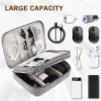 Cable Storage Bag Travel Waterproof Electronic Digital Organizer USB Data Line Organizador Portable Charger Plug Storage Bag Printing Stamping