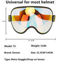 R รถจักรยานยนต์แว่นตาฟอง Visor นอกขี่ป้องกันรังสียูวีกระจกที่มีสีสันวินเทจสำหรับหมวกกันน็อคครึ่งใบหน้า