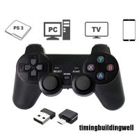 Twth จอยสติ๊กควบคุมเกม แบบไร้สาย 2.4GHz สําหรับ PS3 PC TV Box