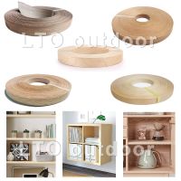 Wood Veneer Edge Banding Preglued Flexible Wood Grain Tape with Hot Melt for Cabinet Table DIY Furniture Restoration