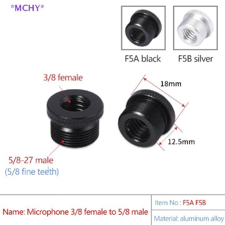【Ready Stock】 MCHY Metal Microphone Stand Conversion Screws 3/8 Female