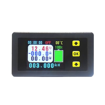 VA7510S Voltage and Current Meter,100A 6-75V/0V-120V DC Ammeter Voltmeter Monitor Output Battery Charge and Discharge