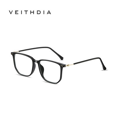 VEITHDIA กรอบโปร่งใสแฟชั่นแว่นเบาพิเศษสี่เหลี่ยมกรอบ TR90ใหม่ใส่ได้ทั้งชายและหญิงกรอบแว่นตา TR2197