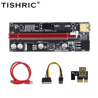 【100%-New】 Green Street TISHRIC Pcie Riser 009S Plus Riser สำหรับวิดีโอ Led Riser Pci Express Usb 3.0 Extender Riser Pcie X16สำหรับ Miner Mining