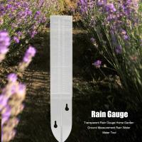 Plastic Transparent Rain Measurement Gauge Home Garden Water Meter Gauge Tool
