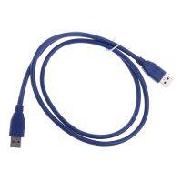 1M Kabel Ekstensi Adaptor Konektor Biru Hi-Speed USB 3.0 Tipe A Male Ke Male Dropship