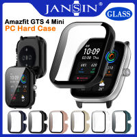 Protective PC Case Glass สำหรับ เคส Amazfit GTS 4 Mini Smart Watch ฝาครอบกระจกเทมเปอร์จอฟิล์มProtectorกรอบกันชน เคส สำหรับ นาฬิกา Amazfit GTS4 Mini Shell