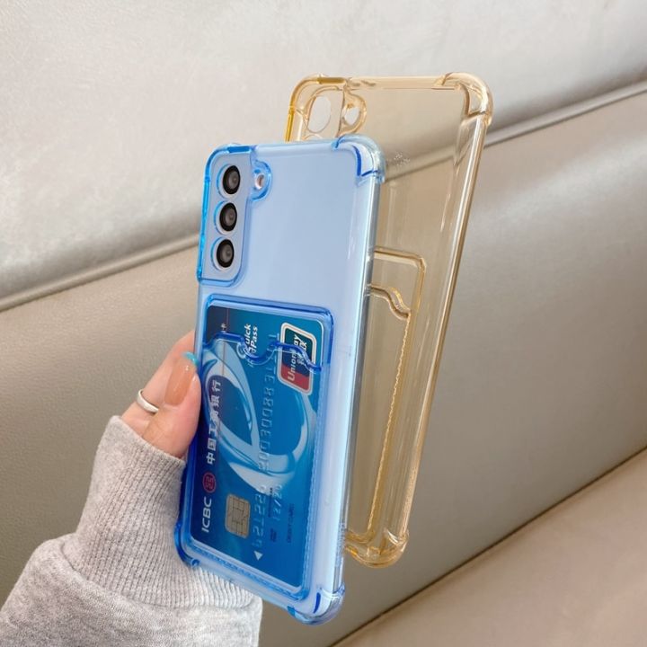card-bag-transparent-silicone-phone-case-for-samsung-a52-a72-s21-plus-a42-a32-5g-s20-s10-plus-s20-s10-fe-note-20-soft-tpu-cover