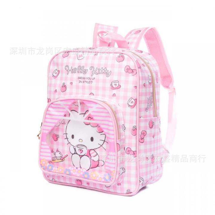 sanrios-kawaii-hello-kittys-cinnamoroll-kuromi-my-melody-cartoon-cute-leather-transparent-childrens-backpack-school-bag