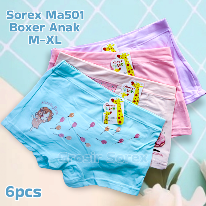 Sorex Kids - 6 Pcs Celana Dalam Anak Perempuan Sorex Ma501 Ma502 Ma503