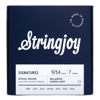 Stringjoy 7 Electric Strings 9 - 54 - Premium Quality - Made in Nashville USA สายกีต้าร์ไฟฟ้า 7 สาย