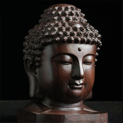 [Veli Shy] รูปปั้นหัวพระพุทธเจ้าตุ๊กตาพระพุทธรูปศากยะมุนีไม้พระพุทธรูปสุดสร้างสรรค์