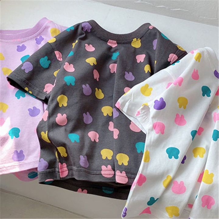 candy-style-babycat-พร้อมส่ง-ขายดี-เสื้อยืดแขนสั้น-ผ้าฝ้ายแท้-พิมพ์ลายการ์ตูน-สไตล์เกาหลี-ญี่ปุ่น-เกาหลี-แฟชั่นฤดูร้อน-สําหรับเด็กผู้หญิง