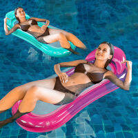 PVC Lounger ลอยของเล่นพับ Inflatable Hammock Bed แบบพกพาทนทานกันน้ำสวมใส่สระว่ายน้ำ Accessories