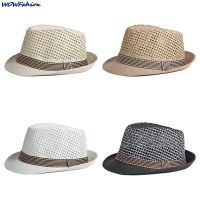 【CC】 Fedoras Hollow Breathable Top Jazz Hat Bowler Hats Cap Classic Version Beach Men