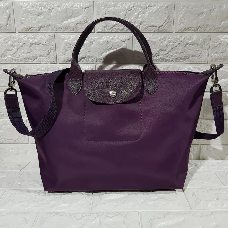 Plum longchamp clearance bag