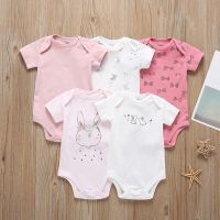 พร้อมส่งจากไทยMELON TOO BODYSUIT BABY ROMPER SET เซ็ทบอดี้สูทเด็ก เสื้อผ้าเด็ก cotton 100%ผ้าดีมาก ผ้านุ่ม ใส่สบาย ไม่ร้อน รหัส SK-A352 (1 set มี5ชุด)