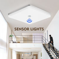 Square PIR LED Ceiling Lamp with Infrared Motion Sensor 220V 110V Indoor Lighting Modern LED Ceiling Lights for Living room