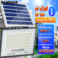 PAMEHUR ไฟ LED พลังงานแสงอาทิตย์กลางแจ้ง สปอตไลท์ IP67 สปอร์ตไลท์กันน้ำ ระบบควบคุมแสงอัจฉริยะ ไฟสวน แบตเตอรี่ความจุสูง ไฟติดผนังรักษาความปลอดภัยพร้อมรีโมท นำไปใช้กับลานบ้าน ถนน ประตูระเบียง100W/450w/600W