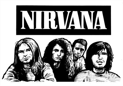 โปสเตอร์ Nirvana เนอร์วานา รูปภาพขนาดใหญ่ ของตกแต่งห้อง รูปภาพ ของขวัญ Poster ของแต่งบ้าน ของแต่งห้อง โปสเตอร์ติดผนัง โปสเตอร์ติดห้อง 77poster