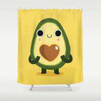 Avocado Polyester Shower Curtain Bathroom Decoration Supplies Waterproof Bathroom Shower Curtain