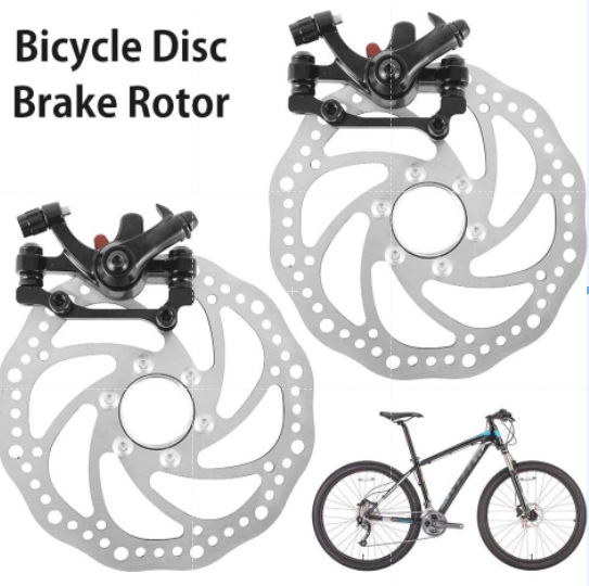 Bike Disc Brake Kit Front Rear Calipers Set With 160mm Disc Rotors