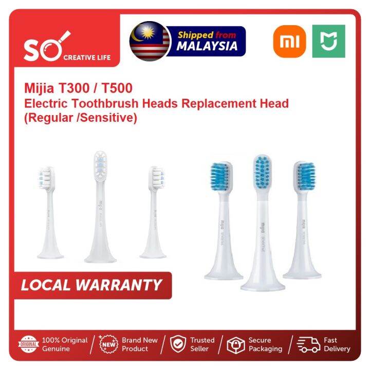 Xiaomi Mijia T300 T500 Sonic Electric Toothbrush Replacement Regular ...